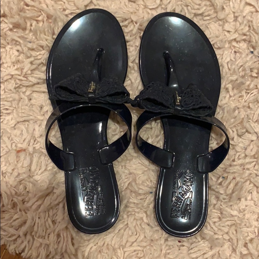 Salvatore Ferragamo Flip Flop Navy